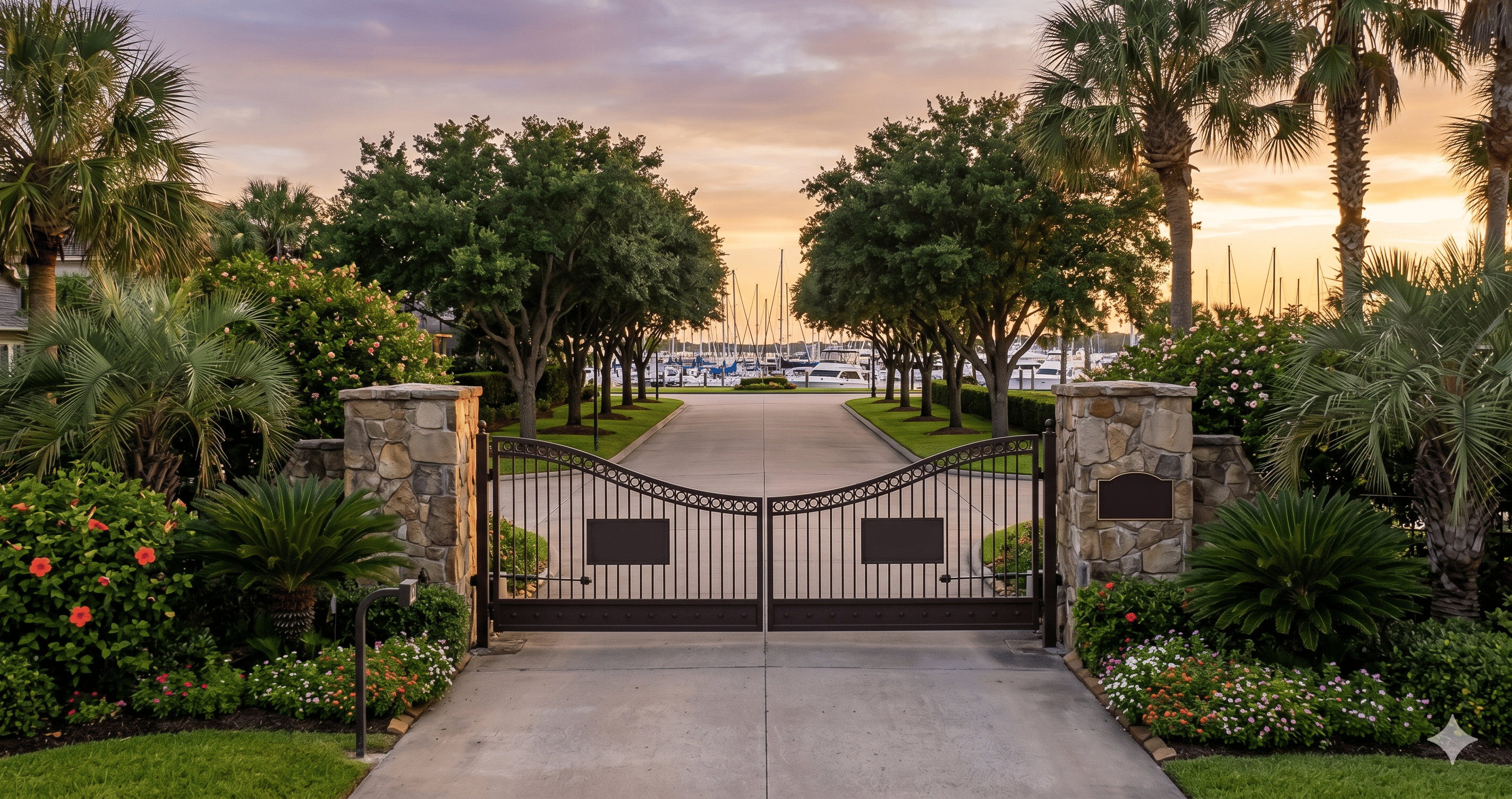 Waterford Harbor gated marina community in League City TX