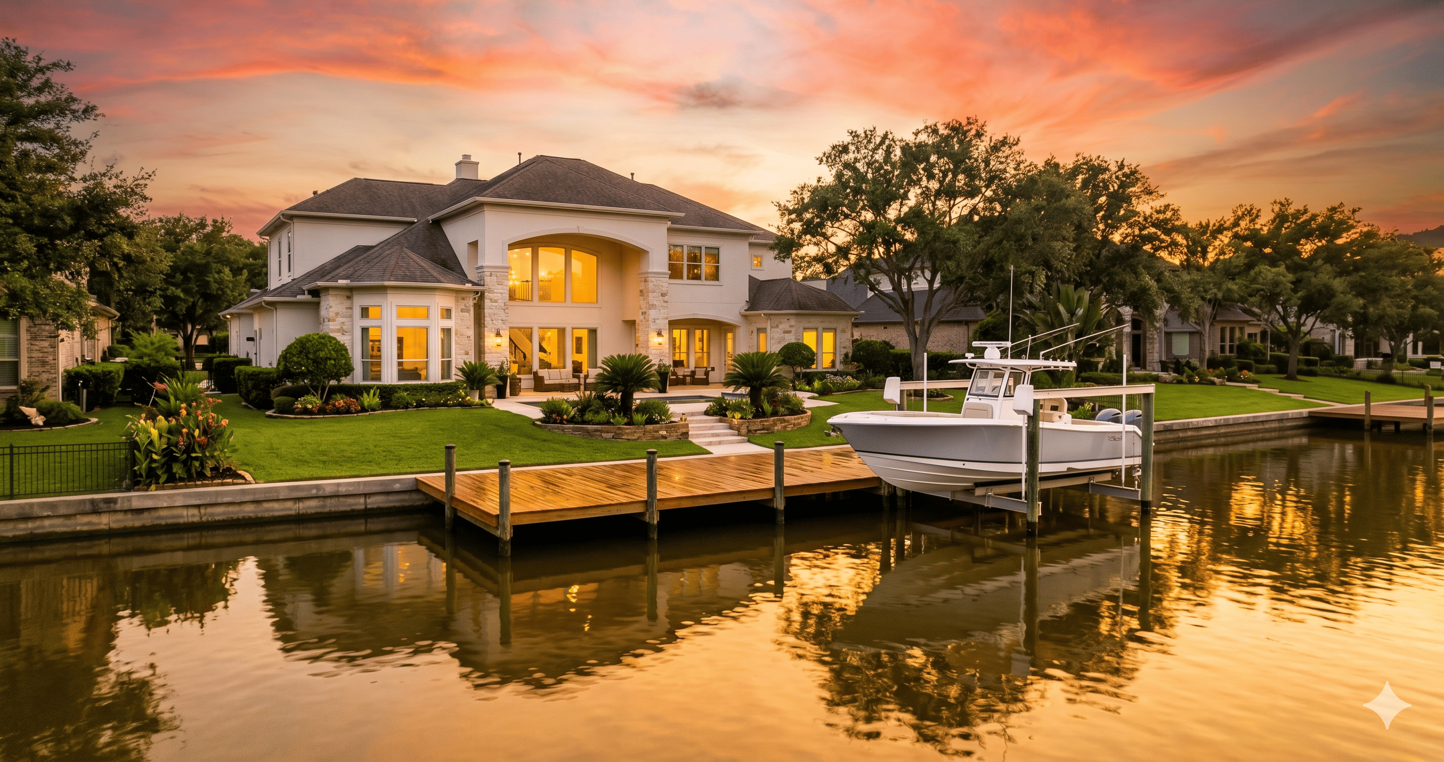 Luxury waterfront home prepared for market in League City TX